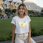 No Shit Shirts - Crop Shirt (Frontprint Large): Not your honey - Body & Autonomy & Sexism - basic