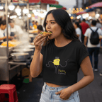 No Shit Shirts - Crop Shirt (Frontprint Large): Pasta, not patriarchy - Crop Shirts - basic