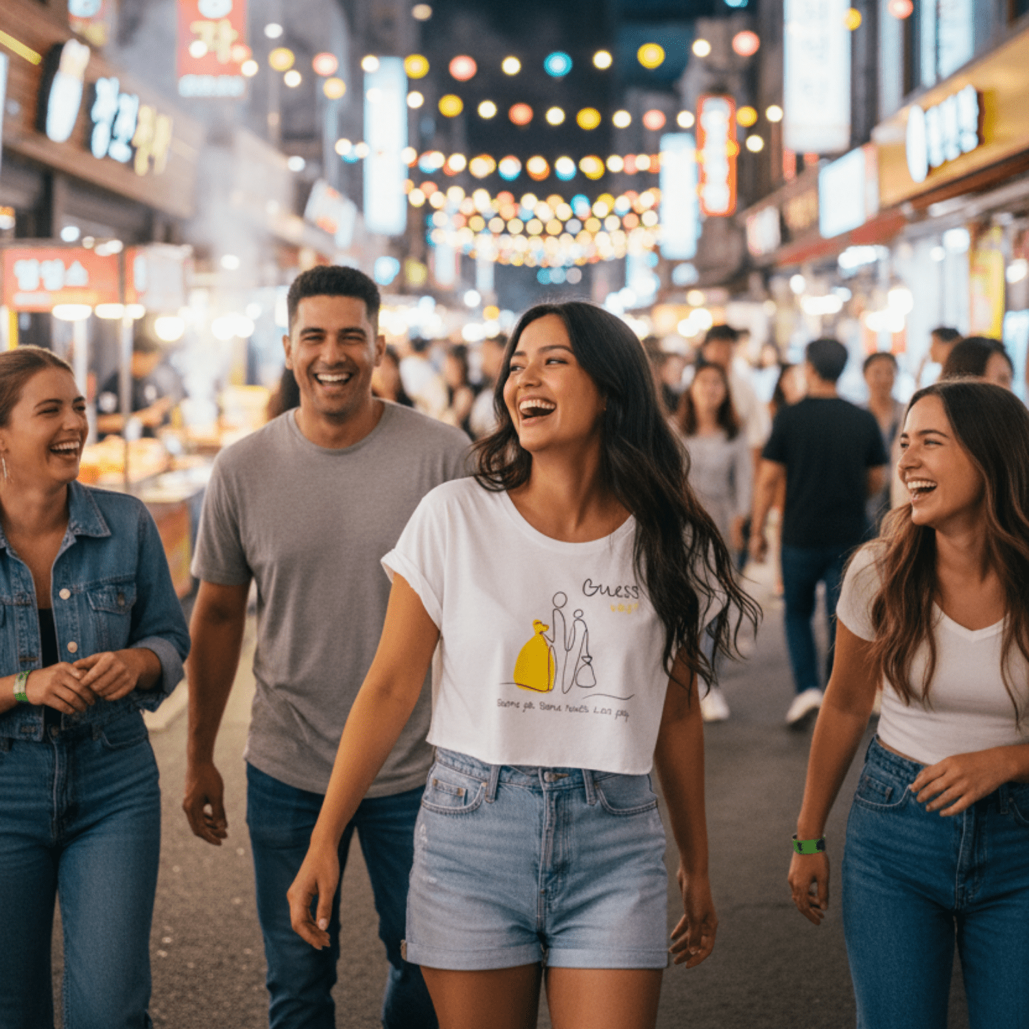 No Shit Shirts - Crop Shirt (Frontprint Large): Same job. Same hours. Less pay. Guess who? - Crop Shirts - basic