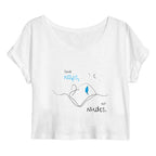 No Shit Shirts - Crop Shirt (Frontprint Large): Send Naps, Not Nudes - Body & Autonomy & Sexism - basic