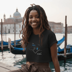 No Shit Shirts - Crop Shirt (Frontprint Large): Send Naps, Not Nudes - Body & Autonomy & Sexism - basic