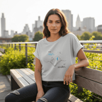 No Shit Shirts - Crop Shirt (Frontprint Large): Send Naps, Not Nudes - Body & Autonomy & Sexism - basic