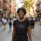 No Shit Shirts - Crop Shirt (Frontprint Large): The reasons why men are superior: - Crop Shirts - basic