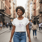 No Shit Shirts - Crop Shirt (Frontprint Large): The reasons why men are superior: - Crop Shirts - basic