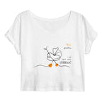 No Shit Shirts - Crop Shirt (Frontprint Large): Yes, grandma, I still don’t want children - Crop Shirts - basic