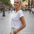 No Shit Shirts - Crop Shirt (Frontprint Large): Yes, grandma, I still don’t want children - Crop Shirts - basic