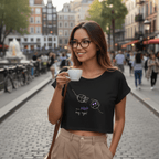 No Shit Shirts - Crop Shirt (Frontprint Large): Your not my type - Body & Autonomy & Sexism - basic