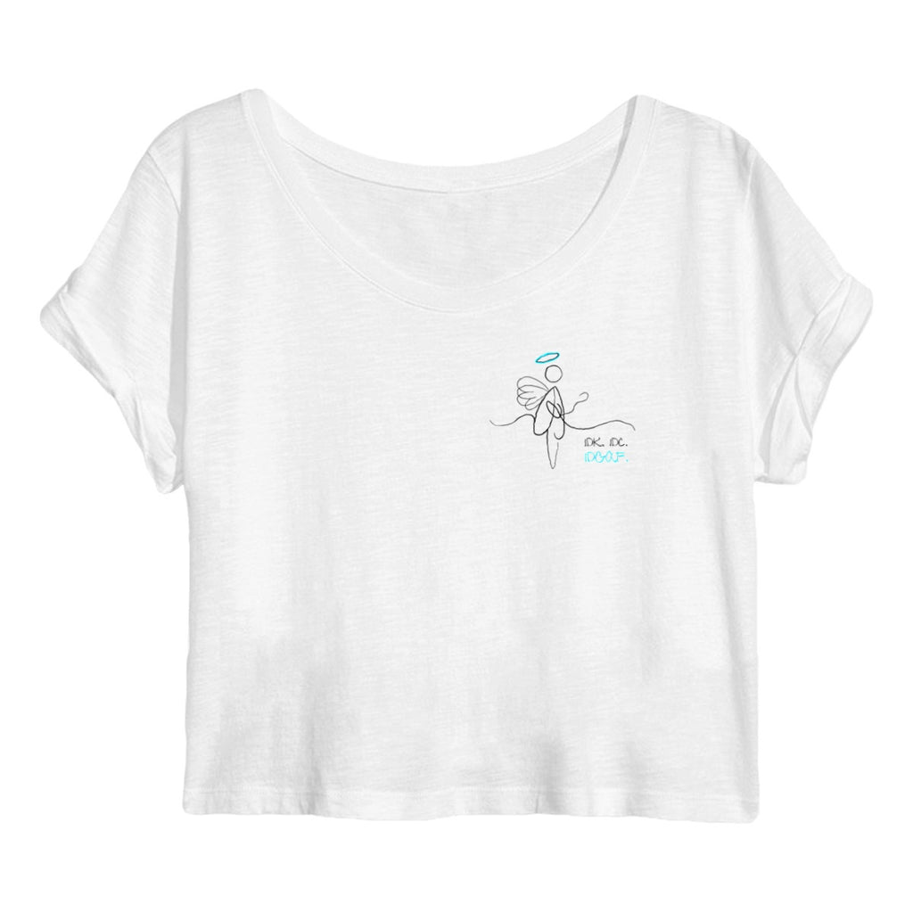 No Shit Shirts - Crop Shirt: IDK. IDC. IDGAF. - Crop Shirts - basic