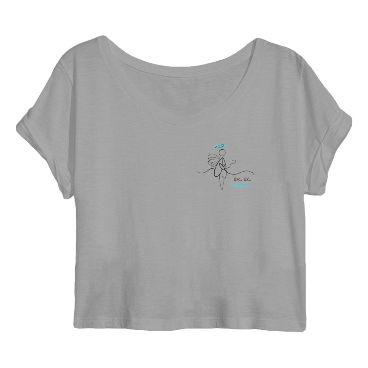 No Shit Shirts - Crop Shirt: IDK. IDC. IDGAF. - Crop Shirts - basic