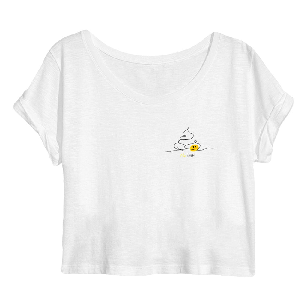 No Shit Shirts - Crop Shirt: No Shit! - Crop Shirts - basic