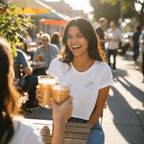 No Shit Shirts - Crop Shirt: Scrambled eggs need skill, not chromosomes. - Crop Shirts - basic