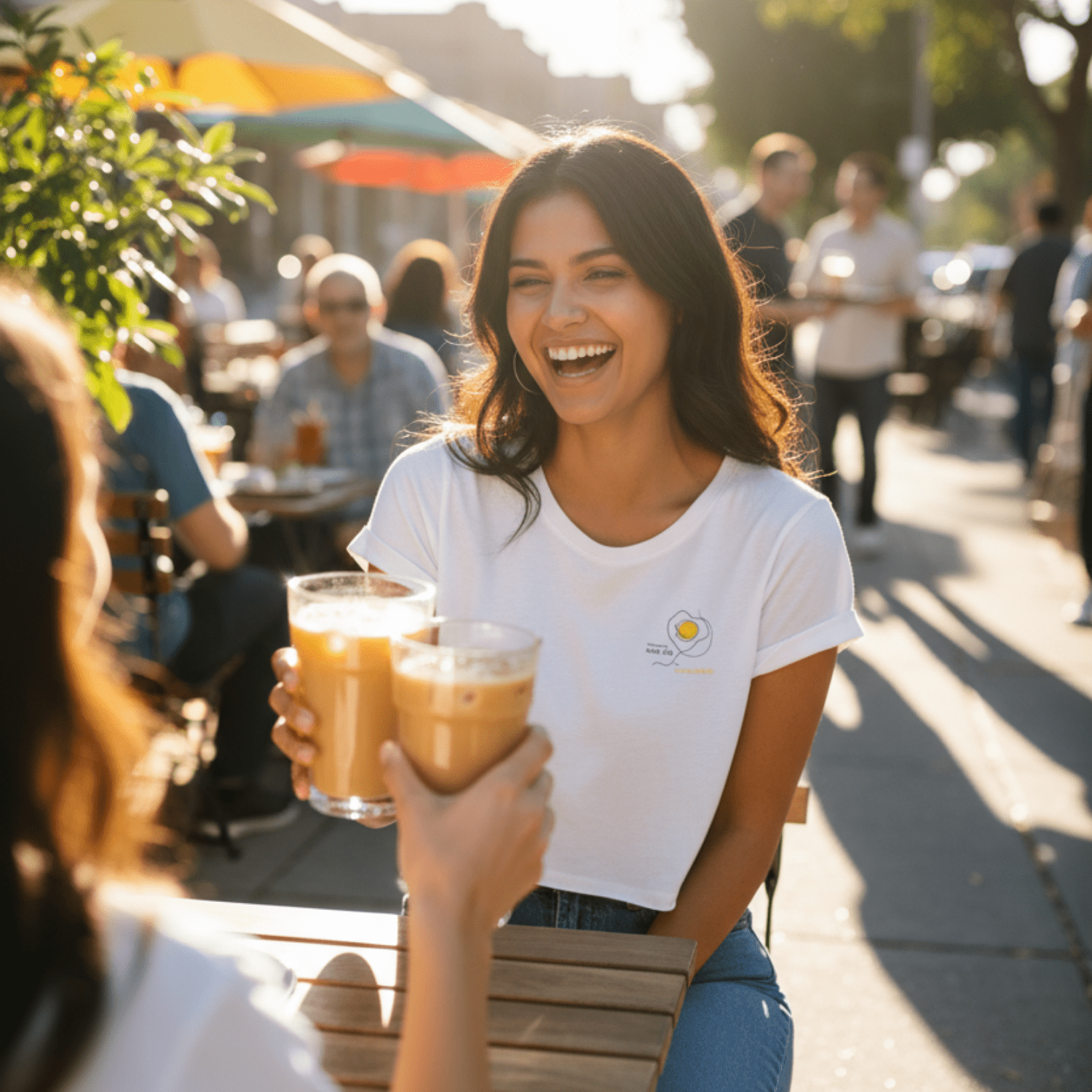 No Shit Shirts - Crop Shirt: Scrambled eggs need skill, not chromosomes. - Crop Shirts - basic