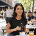 No Shit Shirts - Crop Shirt: Scrambled eggs need skill, not chromosomes. - Crop Shirts - basic