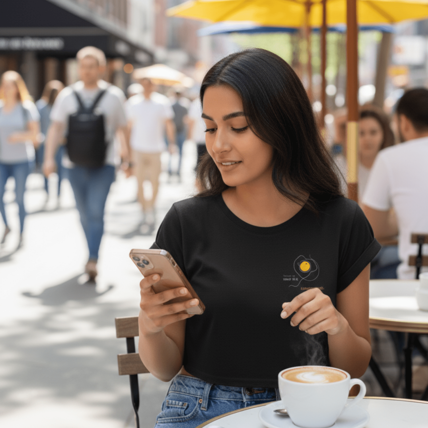 No Shit Shirts - Crop Shirt: Scrambled eggs need skill, not chromosomes. - Crop Shirts - basic