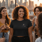 No Shit Shirts - Crop Shirt: She knew she could, but he explained it first. - Crop Shirts - basic