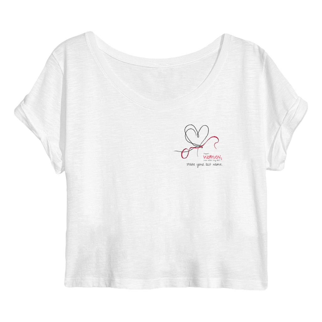 No Shit Shirts - Crop Shirt: Support women, even when they don’t share your last name. - Crop Shirts - basic