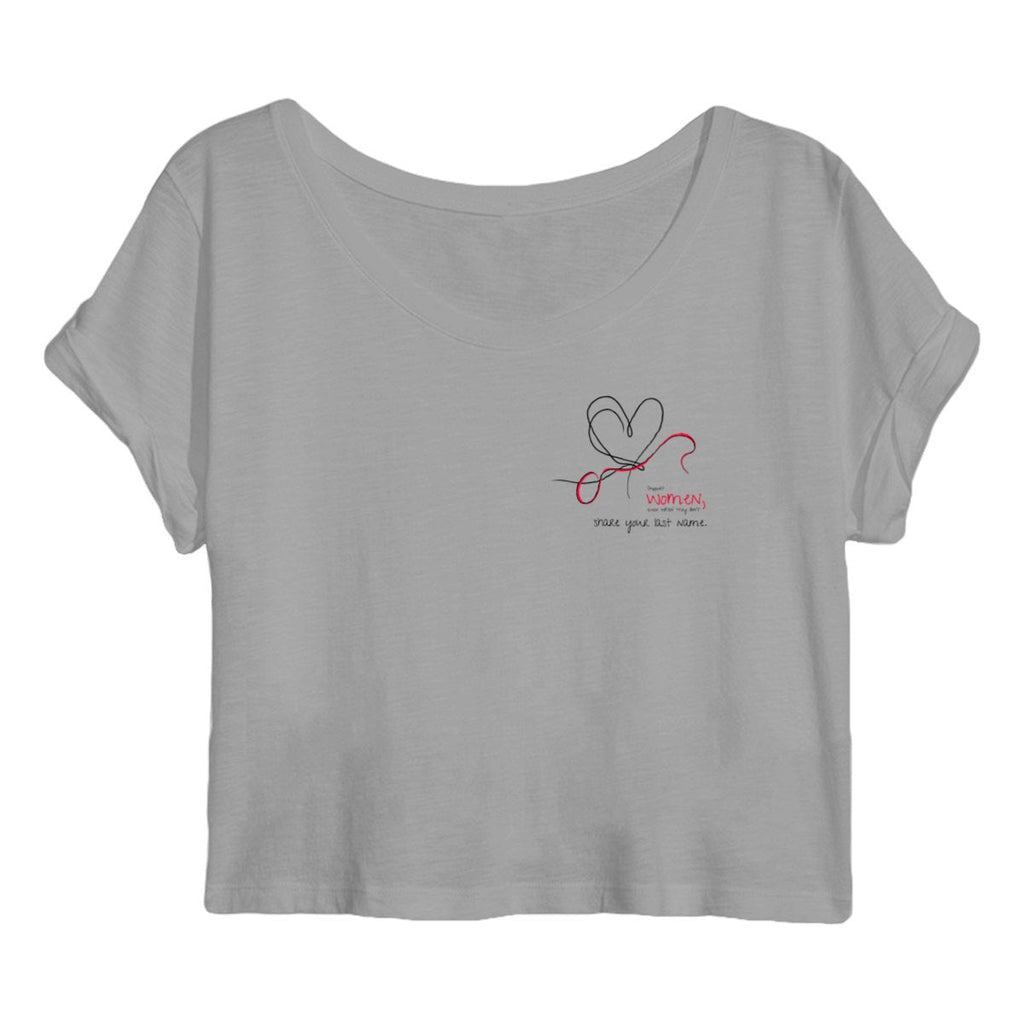No Shit Shirts - Crop Shirt: Support women, even when they don’t share your last name. - Crop Shirts - basic