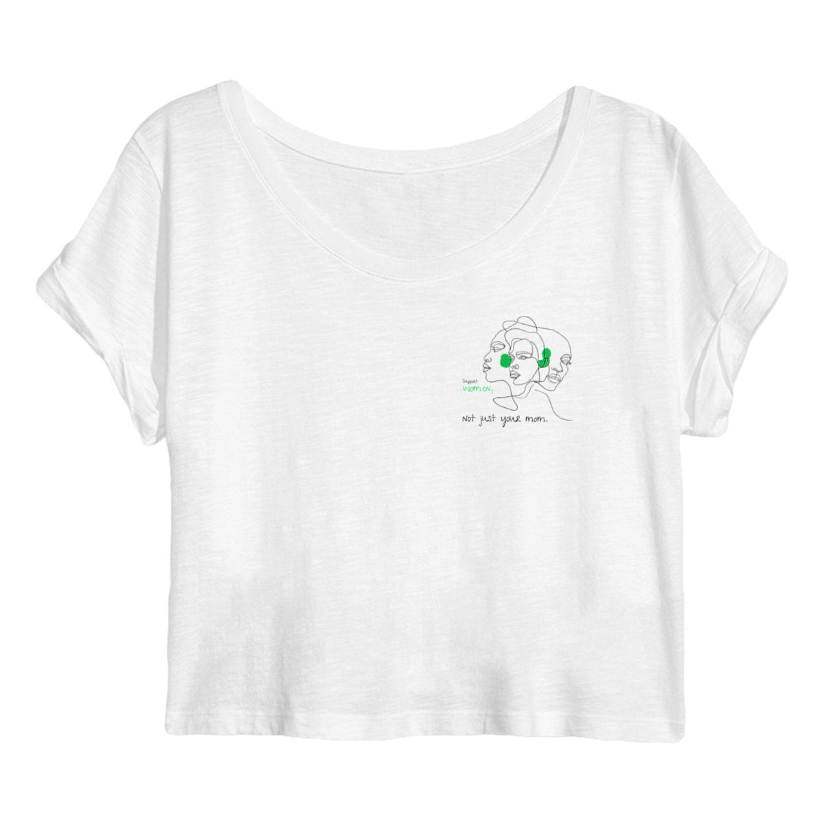 No Shit Shirts - Crop Shirt: Support women. Not just your mom - Crop Shirts - basic