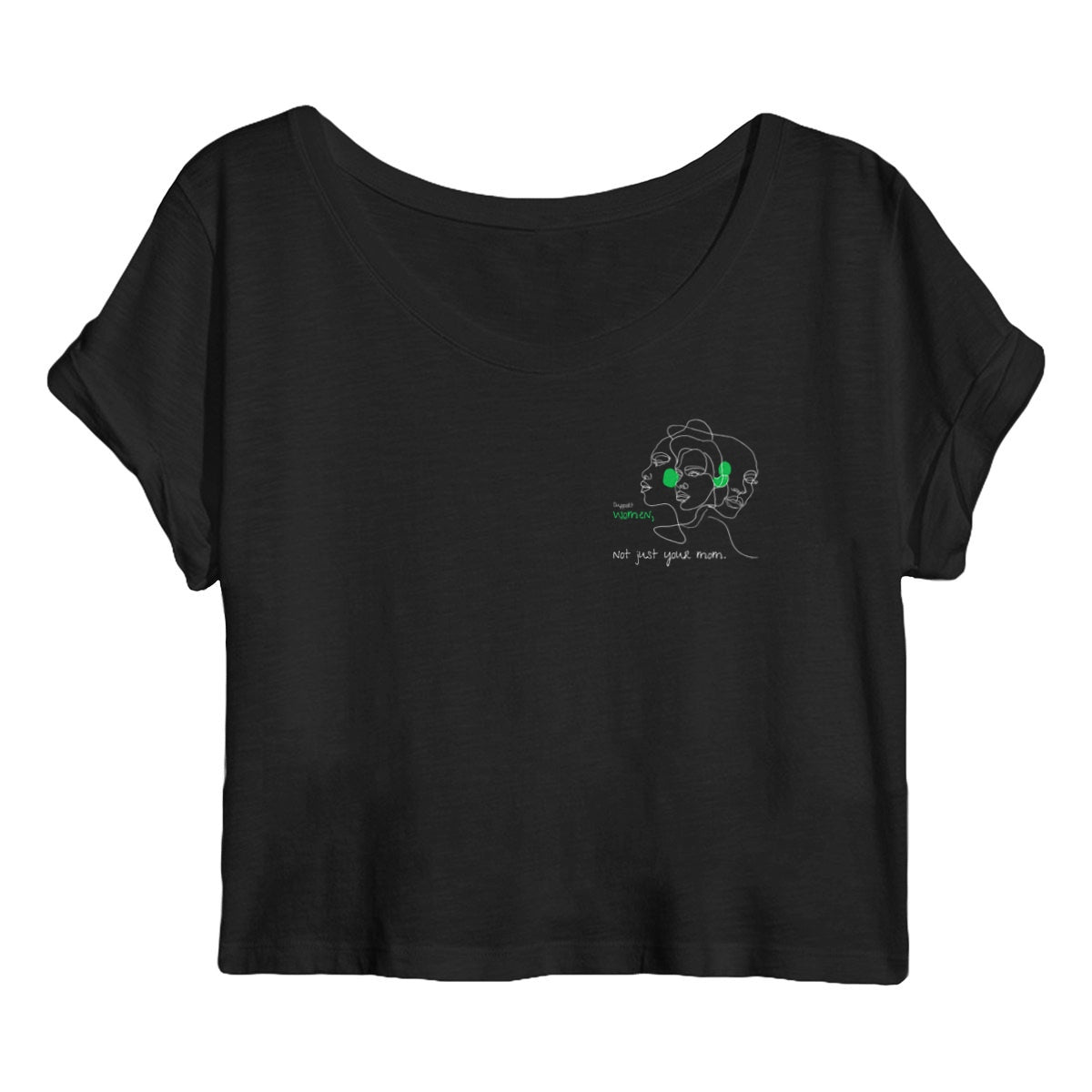 No Shit Shirts - Crop Shirt: Support women. Not just your mom - Crop Shirts - basic