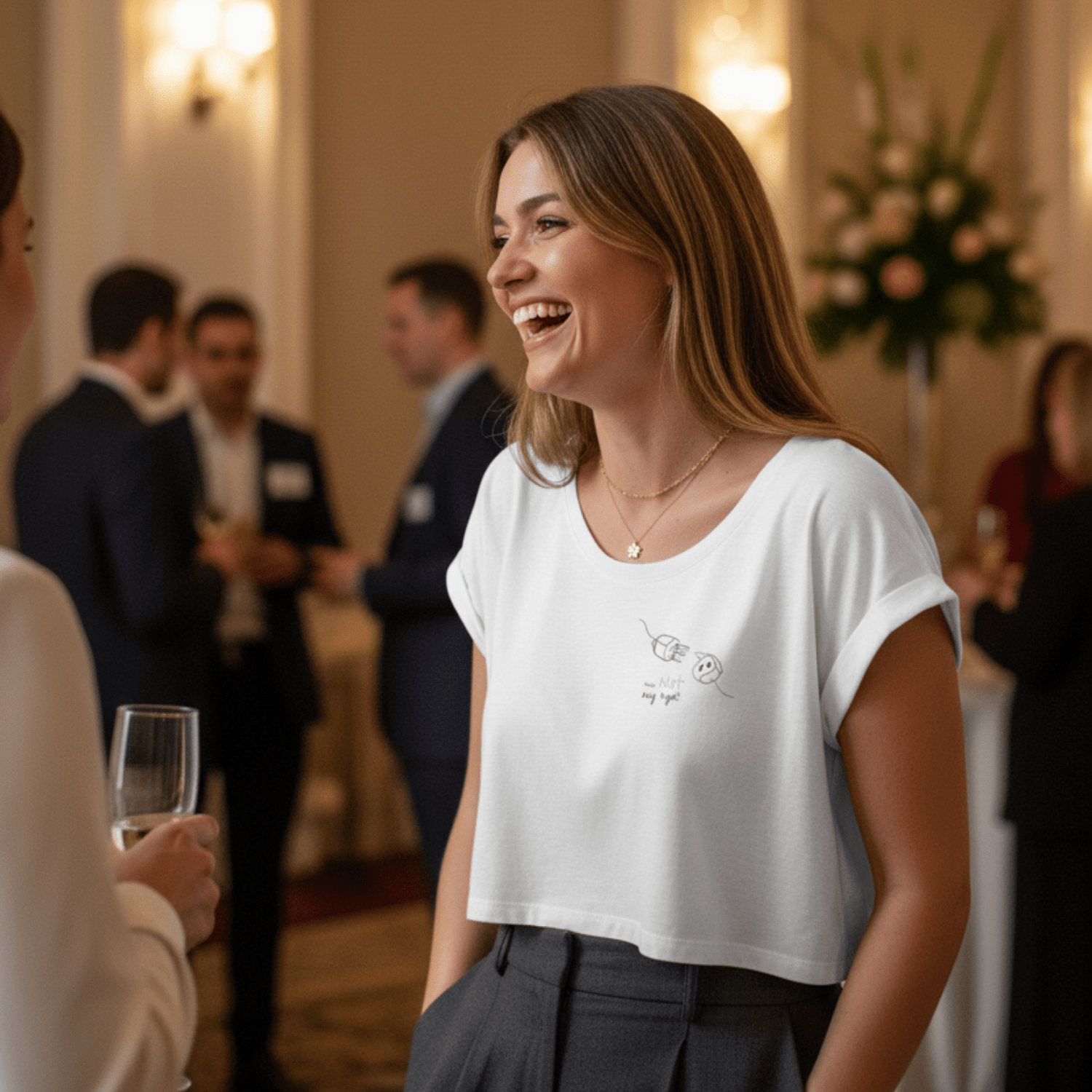 No Shit Shirts - Crop Shirt: Your not my type - Body & Autonomy & Sexism - basic