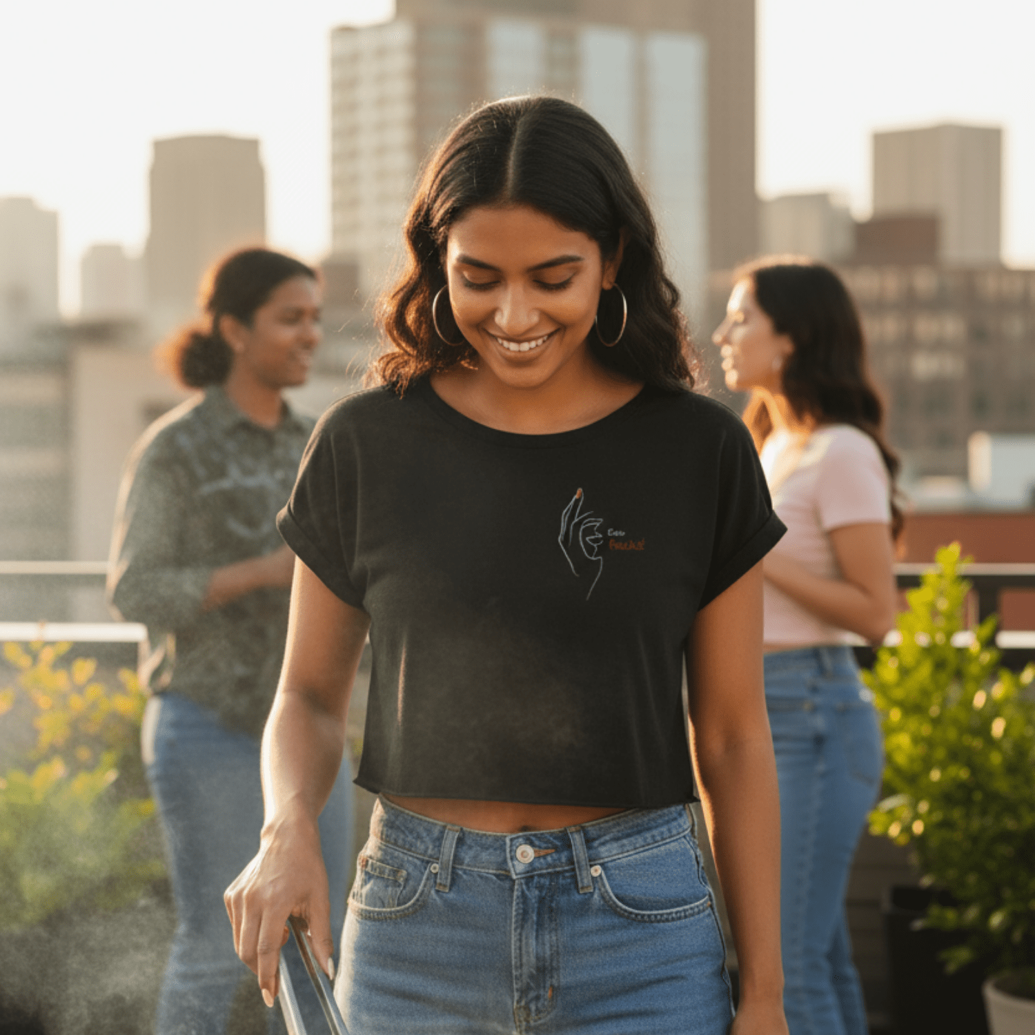 No Shit Shirts - Crop Shirt: Zero Fucks - Crop Shirts - basic