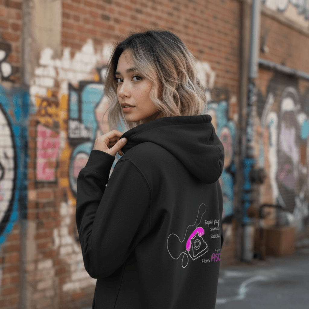 No Shit Shirts - Hoodie (Backprint): Equal pay sounds radical… if you’re from 1950. - Equal Pay - basic