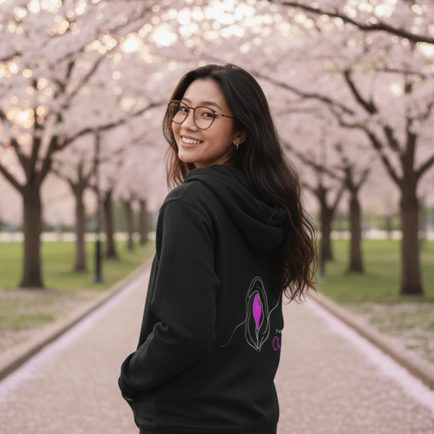 No Shit Shirts - Hoodie (Backprint): Feminist AF - Gender Roles - basic