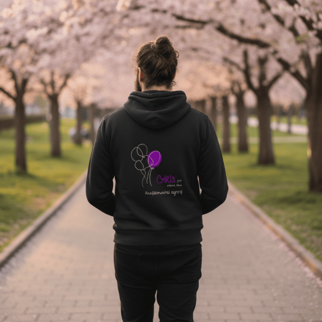 No Shit Shirts - Hoodie (Backprint): Girls just wanna have fun(damental rights) - Hoodies - basic