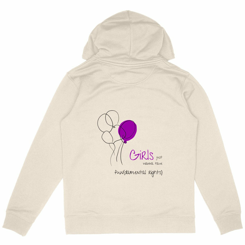 No Shit Shirts - Hoodie (Backprint): Girls just wanna have fun(damental rights) - Hoodies - basic
