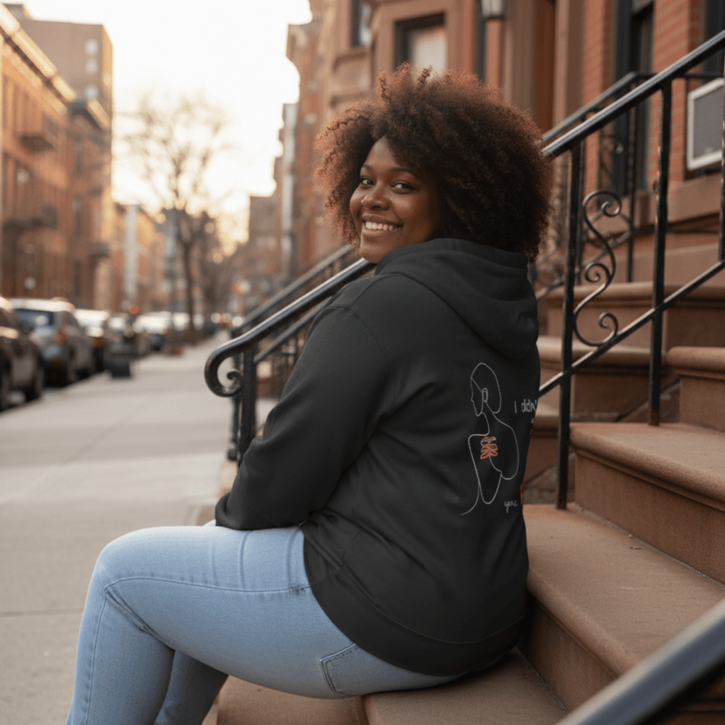 No Shit Shirts - Hoodie (Backprint): I didn’t come from your rib. - Body & Autonomy & Sexism - basic