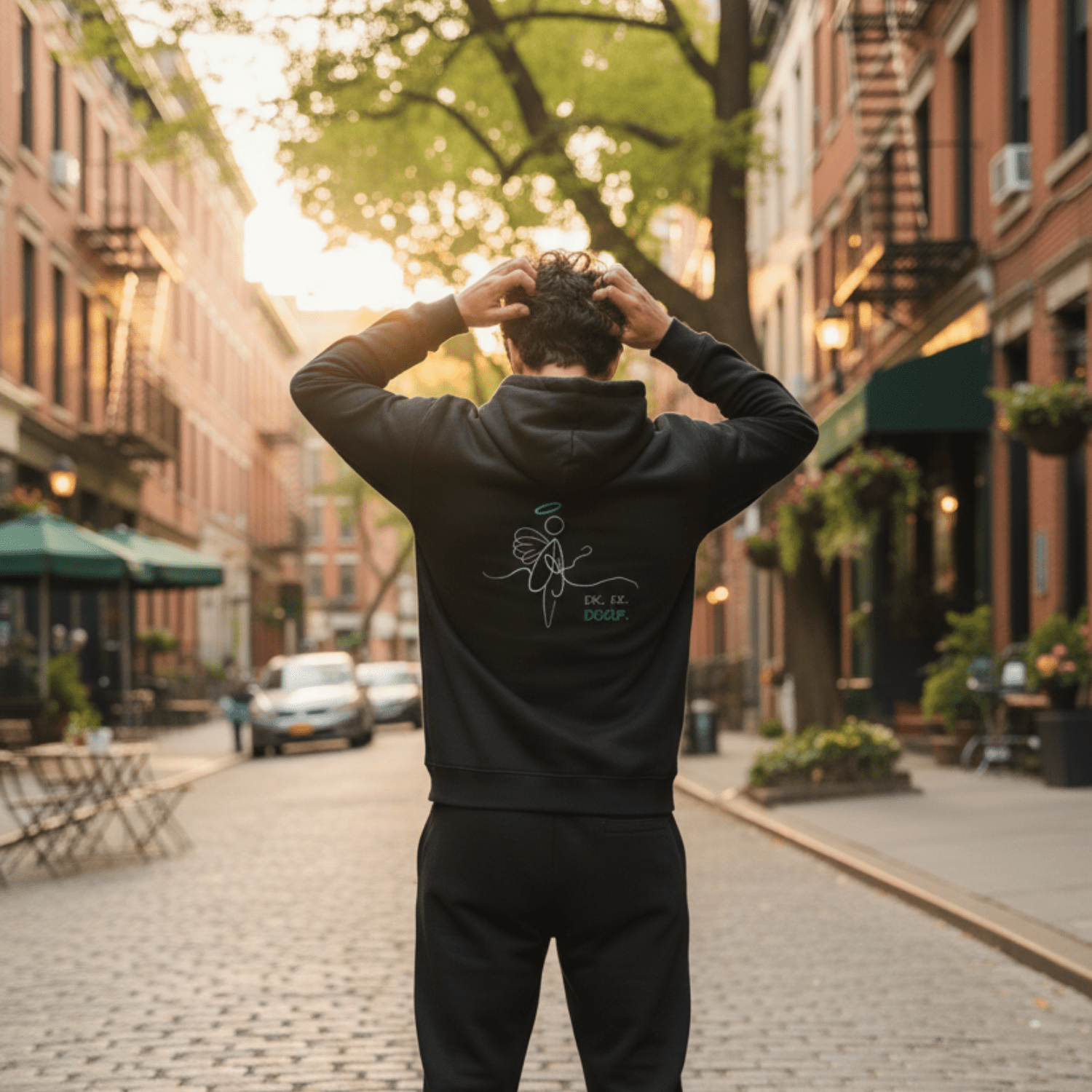 No Shit Shirts - Hoodie (Backprint): IDK. IDC. IDGAF. - Hoodies - basic