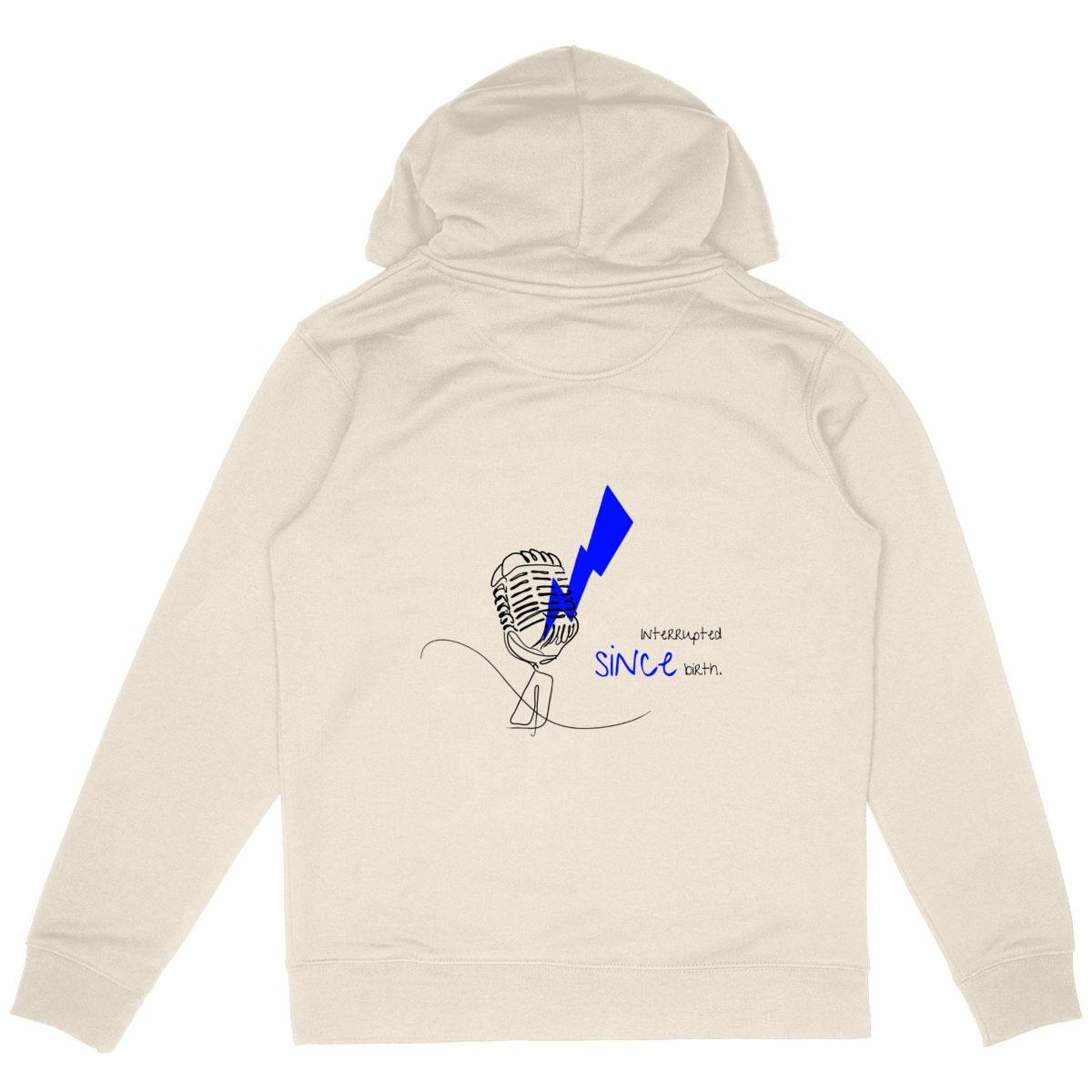 No Shit Shirts - Hoodie (Backprint): Interrupted since birth. - Hoodies - basic