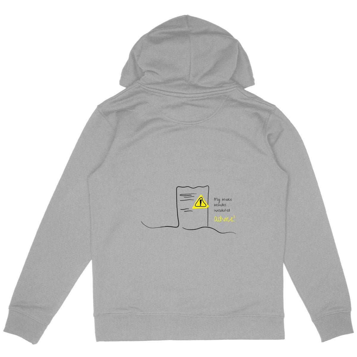 No Shit Shirts - Hoodie (Backprint): My invoice includes unsolicited advice. - Hoodies - basic