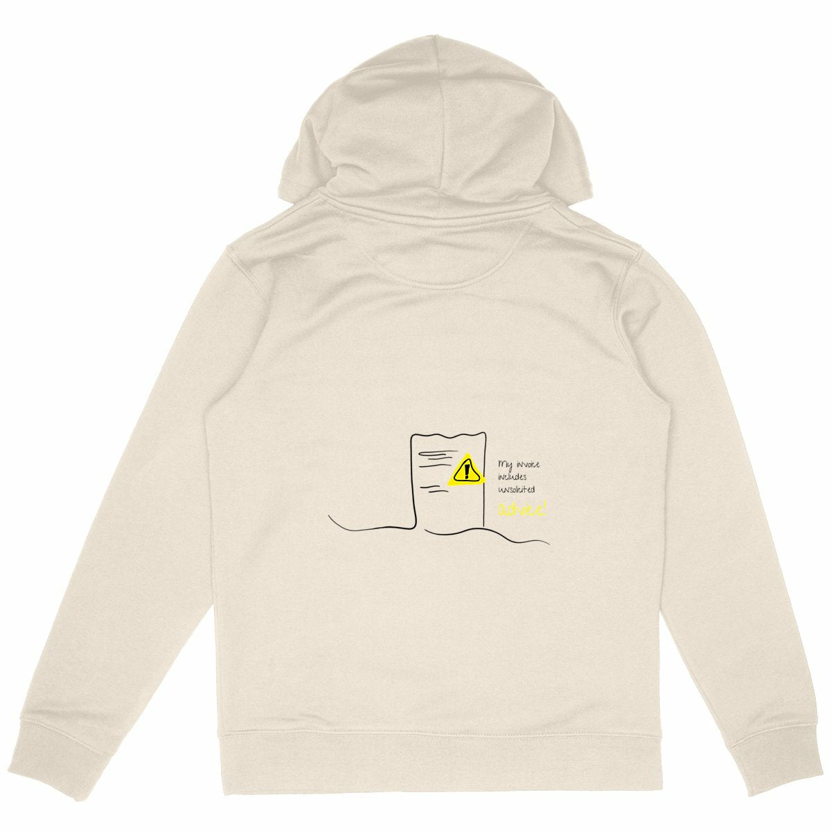 No Shit Shirts - Hoodie (Backprint): My invoice includes unsolicited advice. - Hoodies - basic