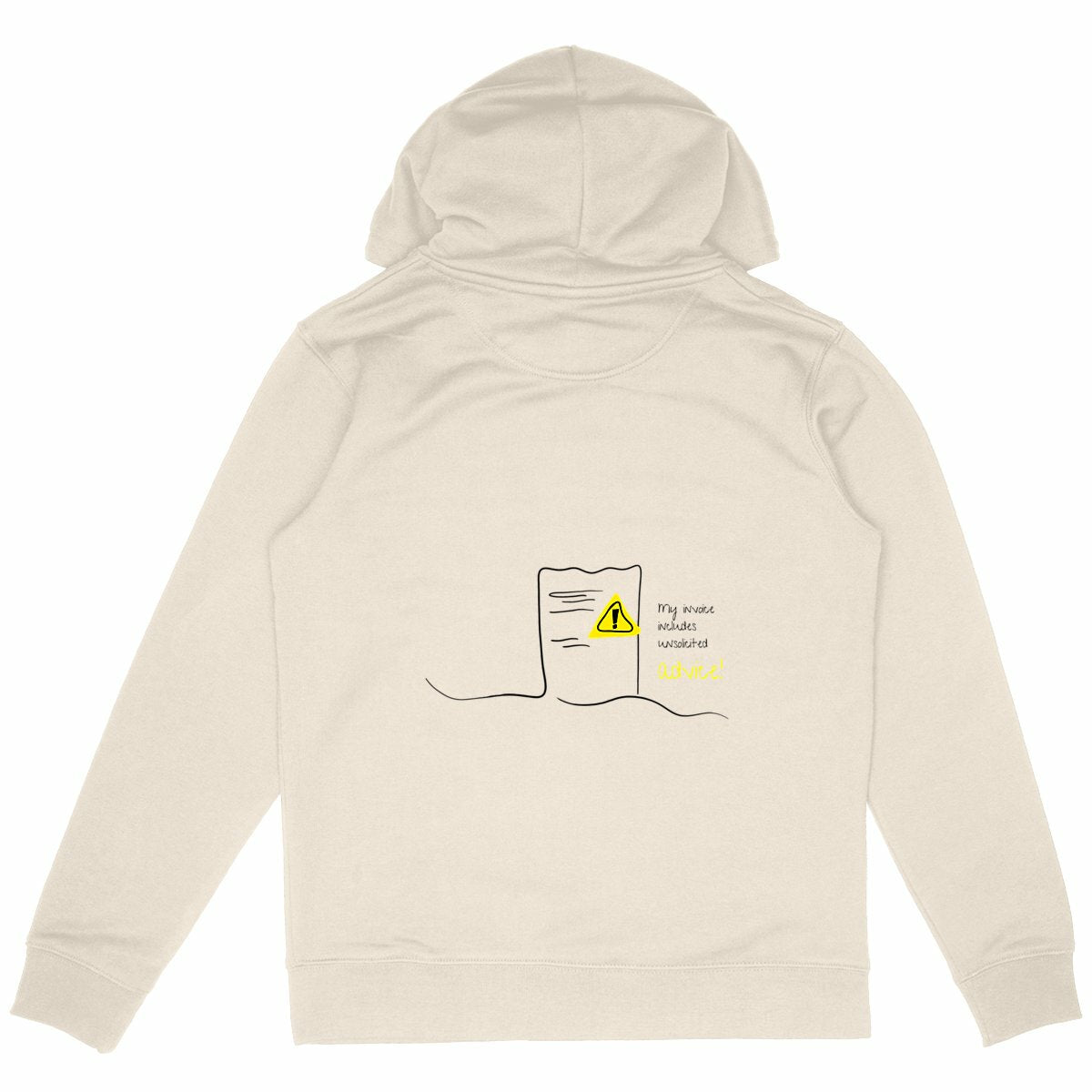No Shit Shirts - Hoodie (Backprint): My invoice includes unsolicited advice. - Hoodies - basic
