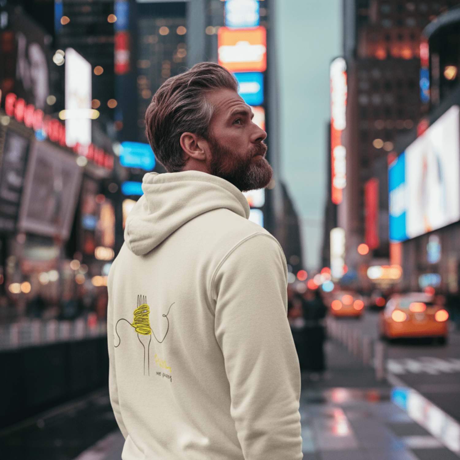 No Shit Shirts - Hoodie (Backprint): Pasta, not patriarchy - Hoodies - basic