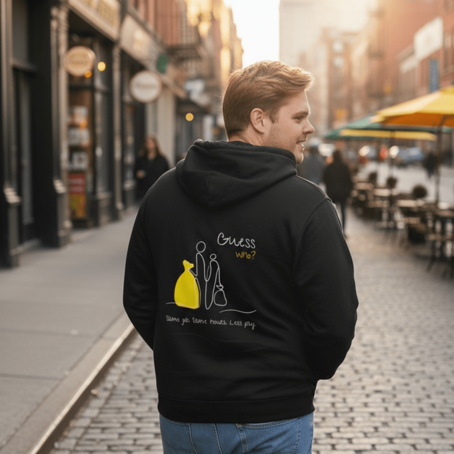 No Shit Shirts - Hoodie (Backprint): Same job. Same hours. Less pay. Guess who? - Equal Pay - basic