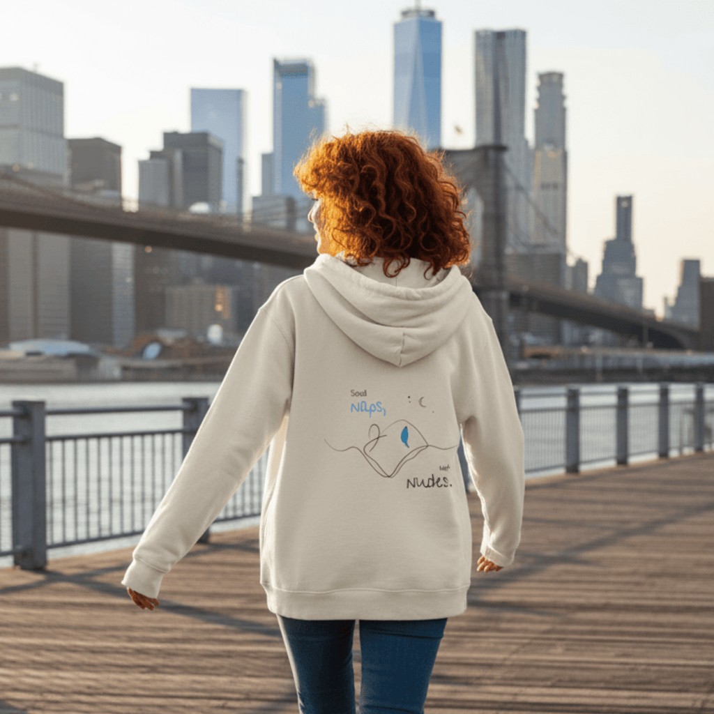 No Shit Shirts - Hoodie (Backprint): Send Naps, Not Nudes - Body & Autonomy & Sexism - basic