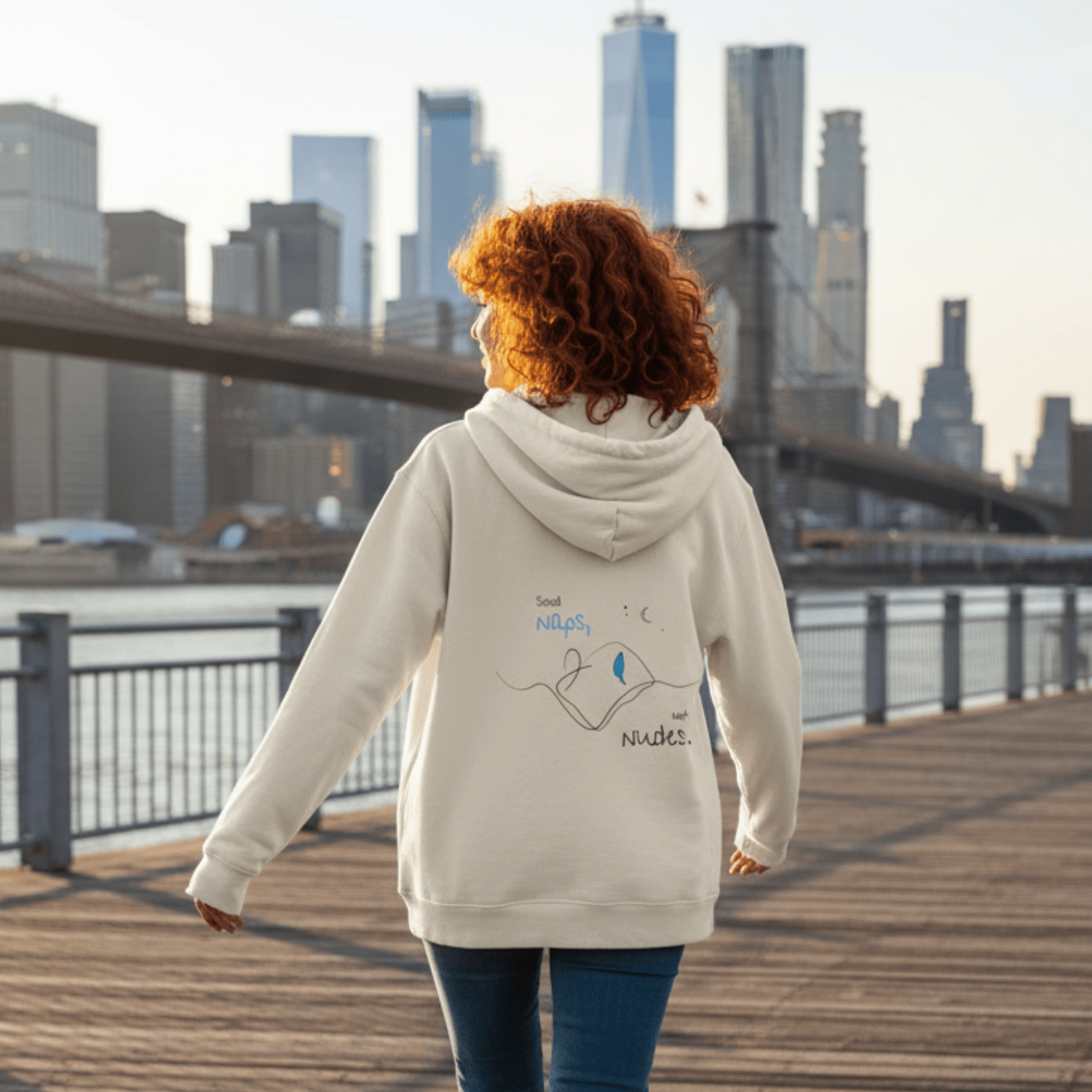 No Shit Shirts - Hoodie (Backprint): Send Naps, Not Nudes - Body & Autonomy & Sexism - basic