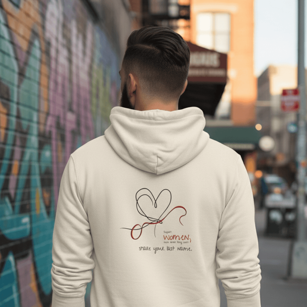 No Shit Shirts - Hoodie (Backprint): Support women, even when they don’t share your last name. - Hoodies - basic