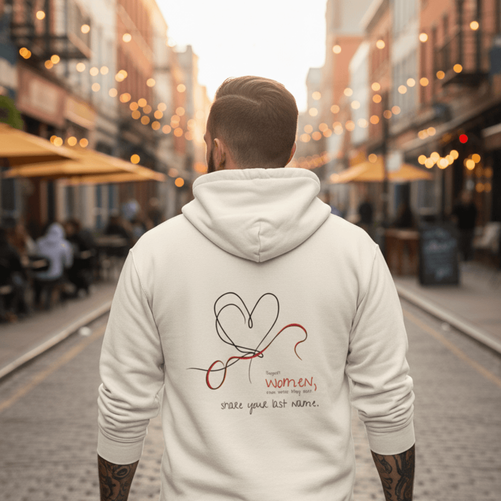 No Shit Shirts - Hoodie (Backprint): Support women, even when they don’t share your last name. - Hoodies - basic