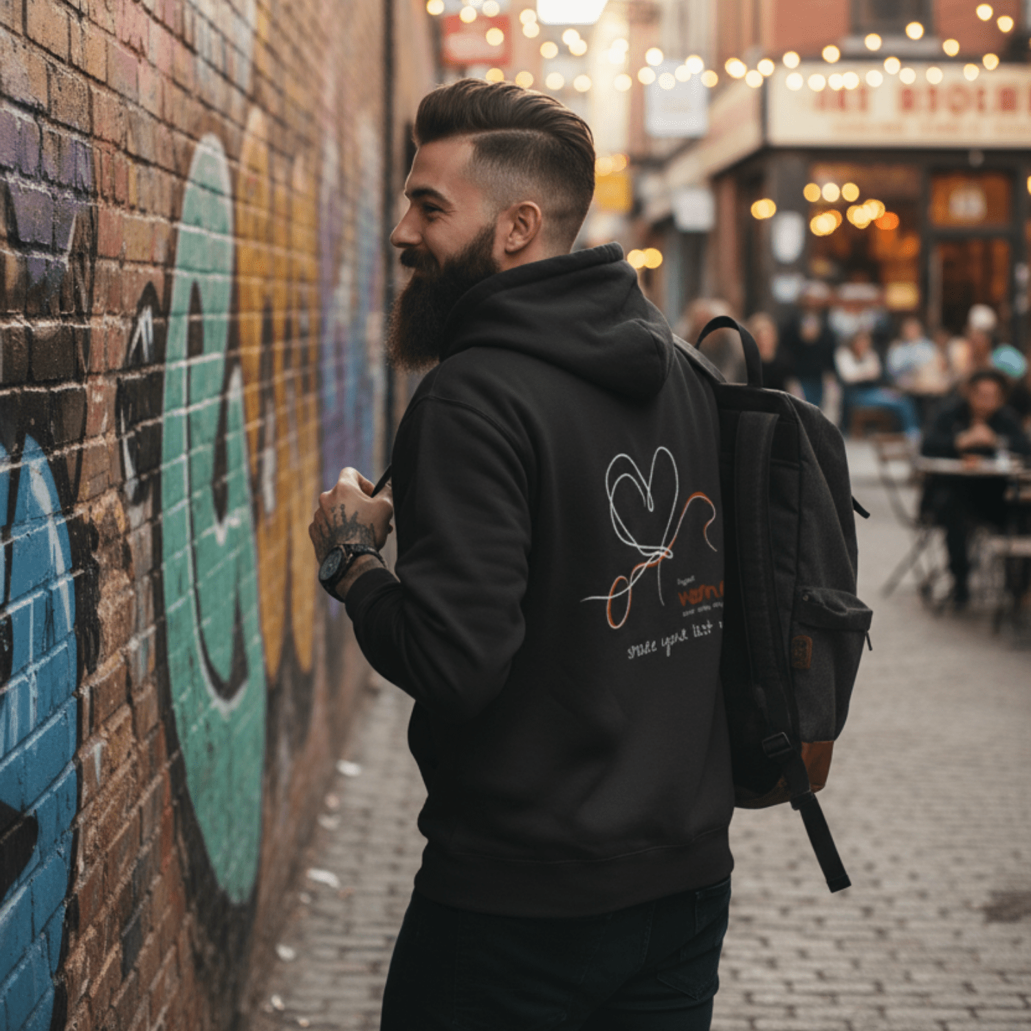 No Shit Shirts - Hoodie (Backprint): Support women, even when they don’t share your last name. - Hoodies - basic