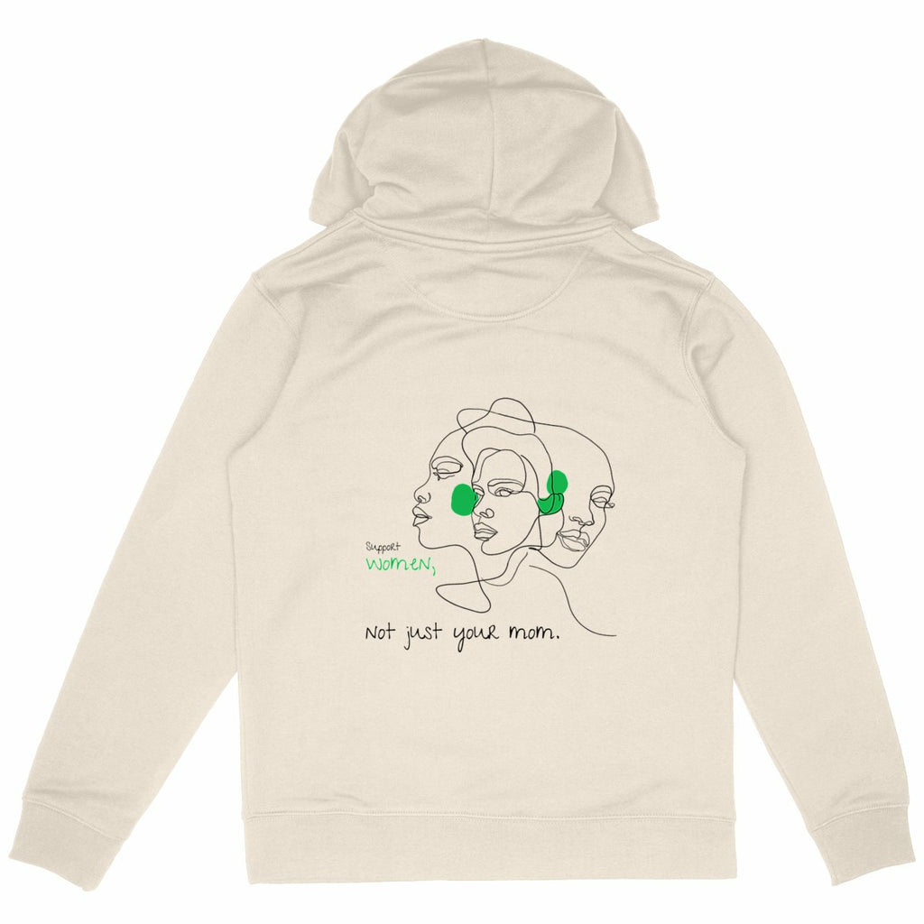 No Shit Shirts - Hoodie (Backprint): Support women. Not just your mom - Hoodies - basic