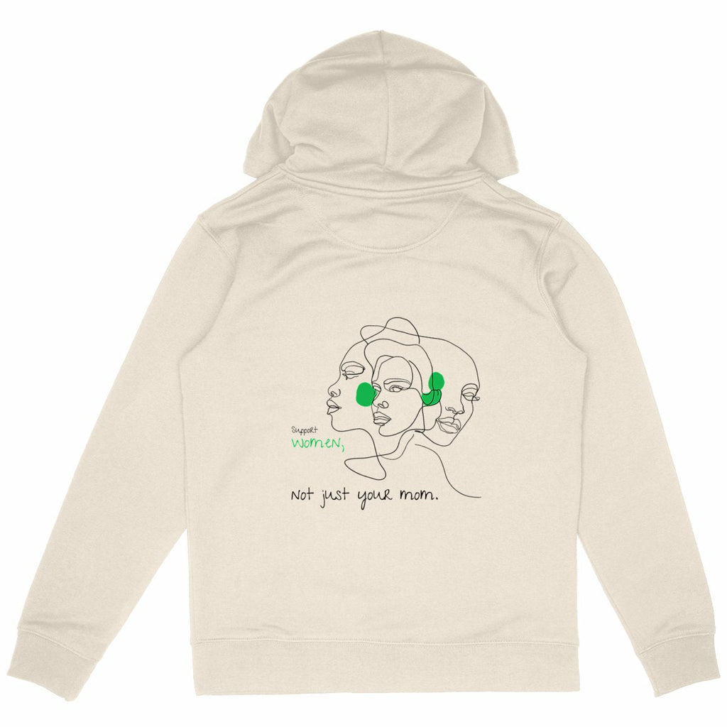No Shit Shirts - Hoodie (Backprint): Support women. Not just your mom - Hoodies - basic