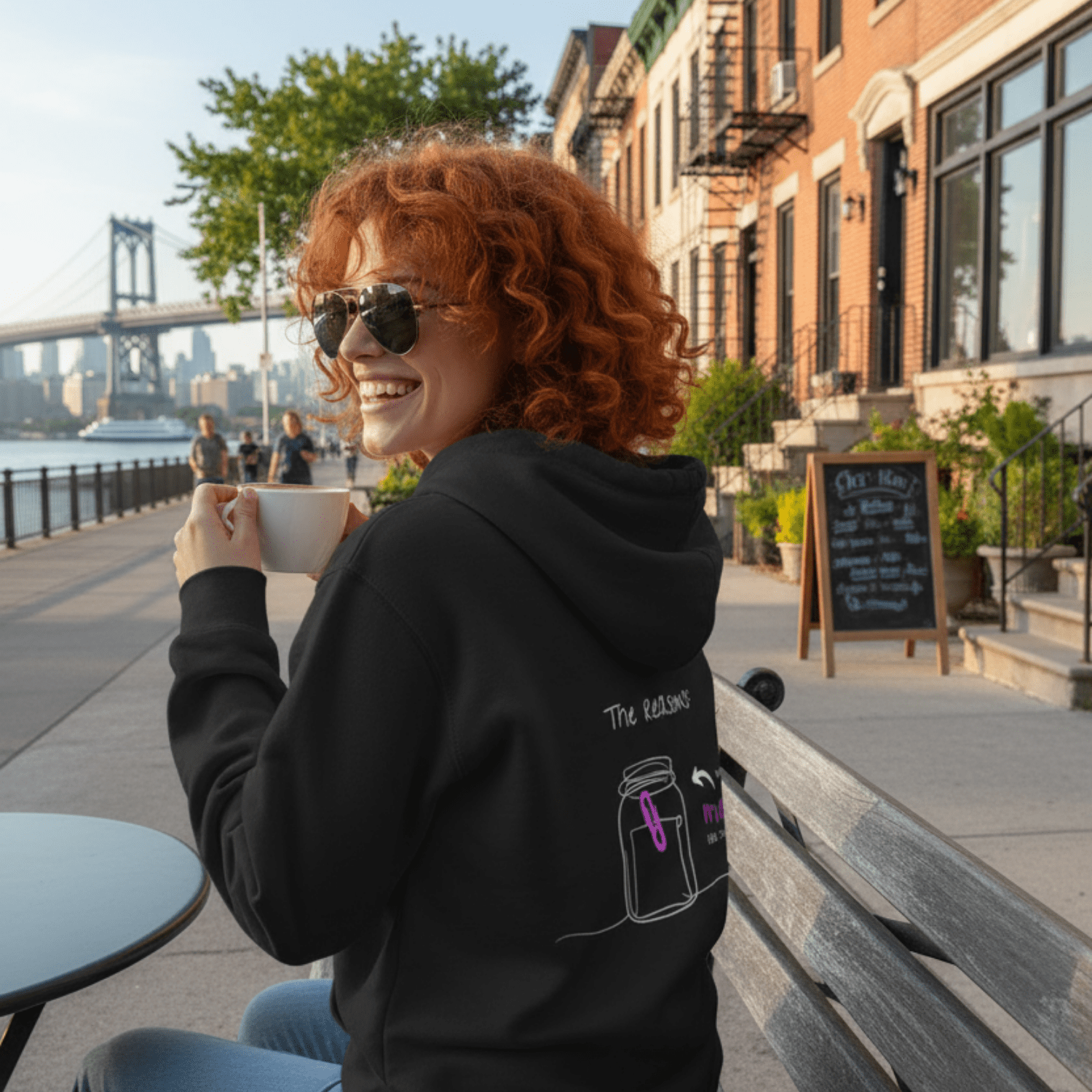 No Shit Shirts - Hoodie (Backprint): The reasons why men are superior: - Gender Roles - basic