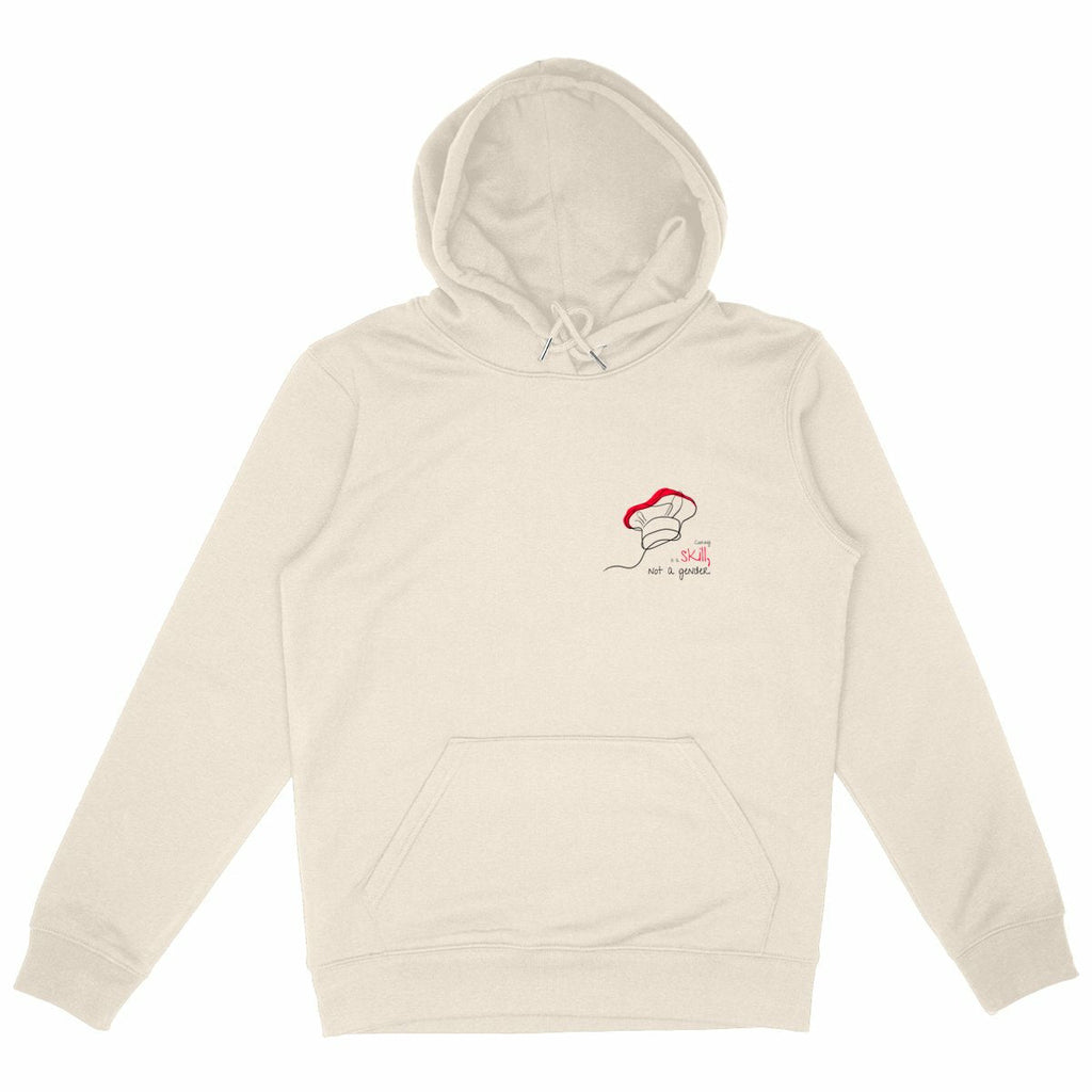 No Shit Shirts - Hoodie: Cooking is a skill, not a gender. - Gender Roles - basic