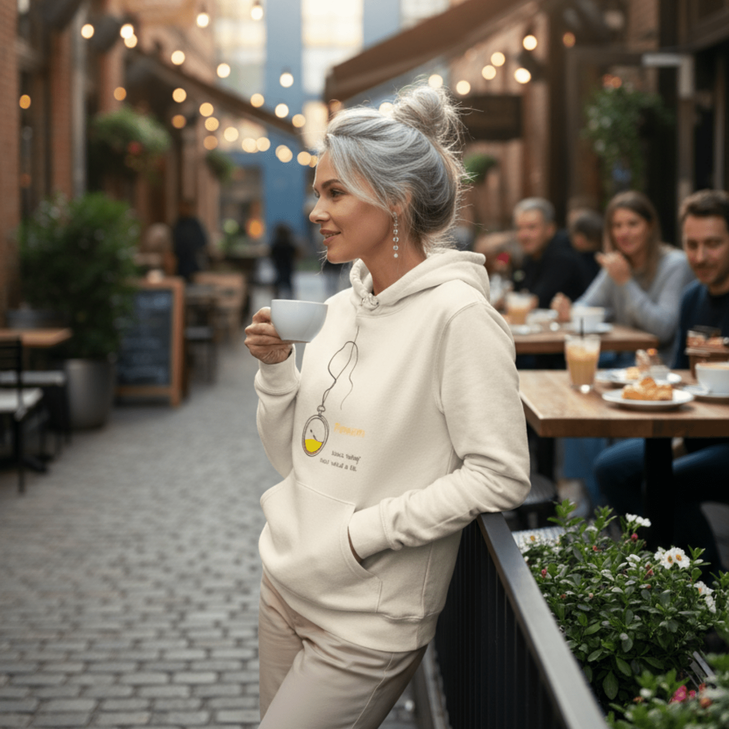 No Shit Shirts - Hoodie (Frontprint Large): Feminism: because “waiting” hasn’t worked so far - Hoodies - basic