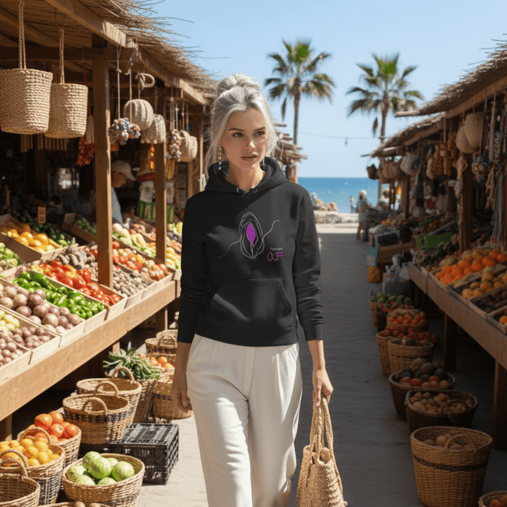 No Shit Shirts - Hoodie (Frontprint Large): Feminist AF - Hoodies - basic