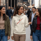 No Shit Shirts - Hoodie (Frontprint Large): I’ll take power over flowers - Hoodies - basic