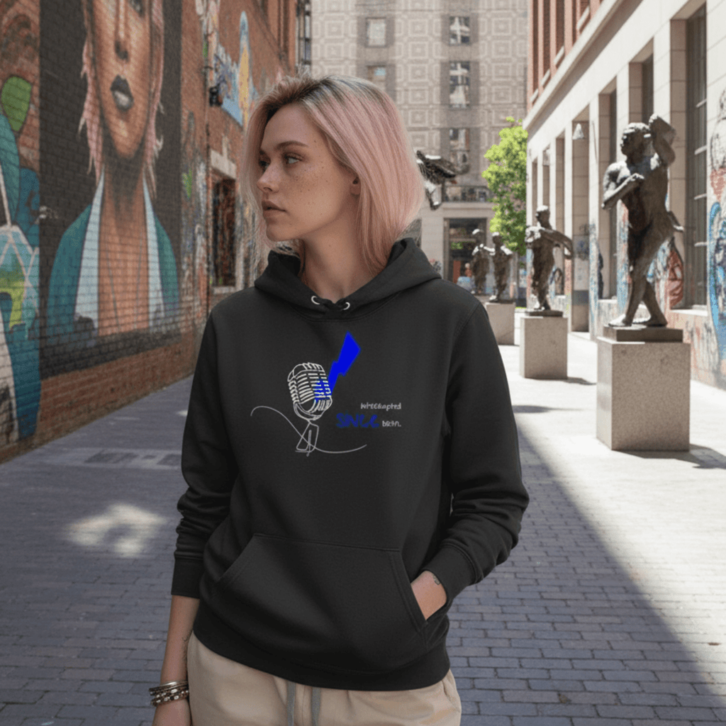 No Shit Shirts - Hoodie (Frontprint Large): Interrupted since birth. - Hoodies - basic